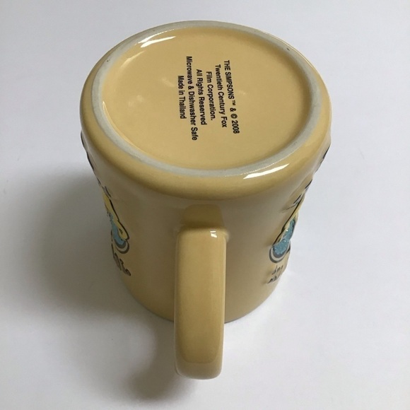 Homer Simpson 3D Coffee Mug You Fry It I’ll Eat It Universal Studios 2008 Retro - Picture 10 of 14